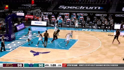 【2021年04月15日 骑士vs黄蜂集锦】人狠话不多！普林斯诛心三分提前收掉比赛