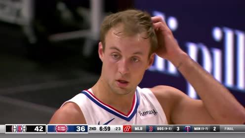 【2021年04月15日 快船vs活塞集锦】冷静射手完美上线 肯纳德三威胁紧接精准三分