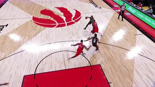 【2021年04月15日 马刺vs猛龙集锦】格里斯佩空中拦截德罗赞 尤班克斯二次进攻暴力劈扣