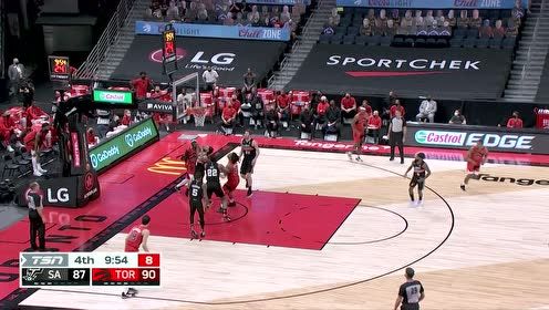 【2021年04月15日 马刺vs猛龙集锦】天赋碾压简直无解 西亚卡姆轻舒猿臂突破挑篮教育怀特