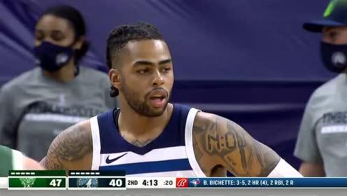 【2021年04月15日】雄鹿vs森林狼第2节英文解说回放