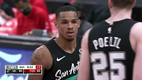 【2021年04月15日】马刺vs猛龙第4节英文解说回放