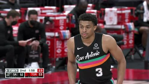 【2021年04月15日】马刺vs猛龙第2节英文解说回放