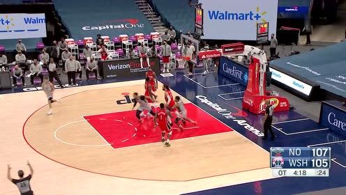 【2021年04月17日 鹈鹕vs奇才集锦】逼得我大威少都开始投三分了 威少接连命中两记三分