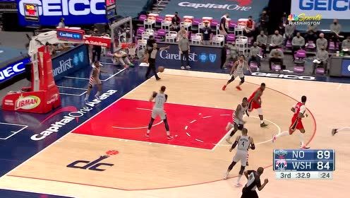 【2021年04月17日 鹈鹕vs奇才集锦】边线球战术的正确打法 马绍尔助飞锡安双手暴扣