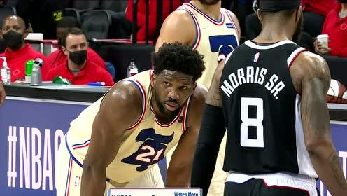 【2021年04月17日】快船vs费城第3节英文原声回放