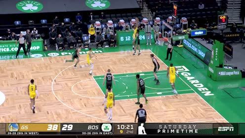 【2021年04月18日 勇士vs凯尔特人集锦】维金斯也来投一个 底角出手三分命中