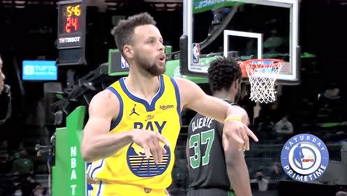 【2021年04月18日 勇士vs凯尔特人集锦】他来了他来了 库里接连命中两记三分强势反超