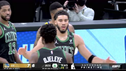 【2021年04月18日 勇士vs凯尔特人集锦】防成这样都能进 库里外线接球当机立断飚中三分