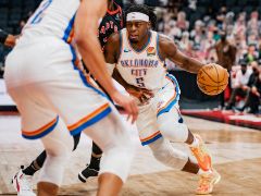 NBA常规赛：首节战罢，雷霆31-28领先猛龙3分