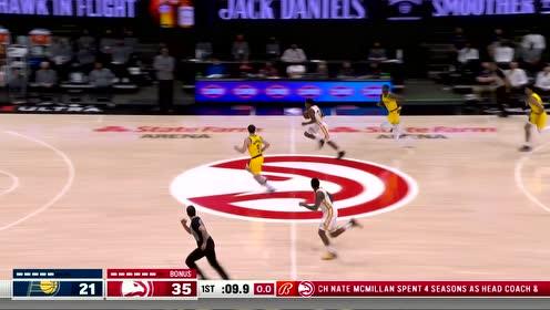 【2021年04月19日 步行者vs老鹰集锦】真是孔武有力！奥孔武单臂血帽2k大神兰姆