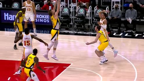 【2021年04月19日 步行者vs老鹰集锦】彩虹助攻！特雷-杨空配喂饼卡佩拉