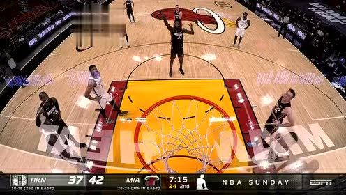 【2021年04月19日】篮网vs热火第2节英文原声回放