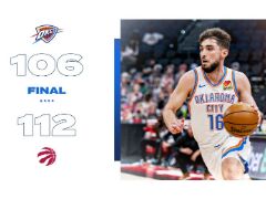 NBA常规赛：猛龙战胜雷霆，布歇31+11，多尔特空砍29分