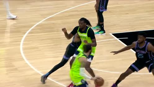 【2021年04月22日 森林狼vs国王集锦】能里能外太全面 里德三分一发入魂