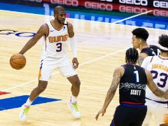 NBA精彩图片：太阳116-113战胜76人