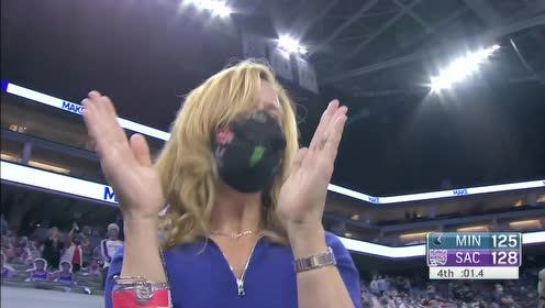 【2021年04月22日 森林狼vs国王集锦】这波立功了！琼斯两次关键防守锁定胜局