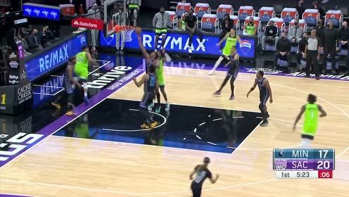 【2021年04月22日 森林狼vs国王集锦】手感热的发烫 希尔德首节里突外投独得12分