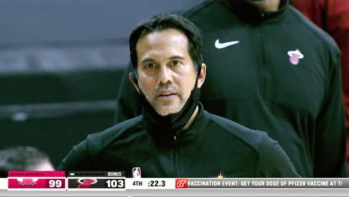 【2021年04月25日】公牛vs热火第4节中文解说回放