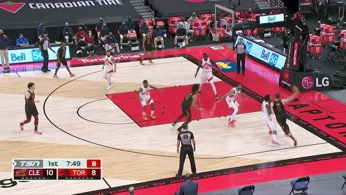 【2021年04月27日 骑士vs猛龙集锦】乐福篮下连线阿伦 内线抛投轻松写意