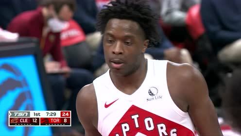 【2021年04月27日 骑士vs猛龙集锦】骑士vs猛龙第1节英文原声回放