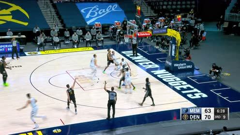 【2021年04月27日 灰熊vs掘金集锦】莫兰特又送招牌扣篮 火力十足劲爆无双