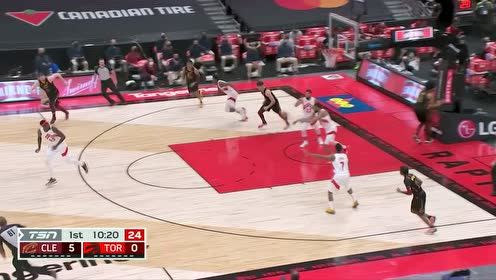 【2021年04月27日 骑士vs猛龙集锦】洛瑞超远连线 西卡快攻反击单臂劈扣