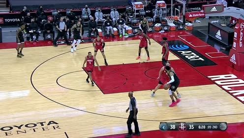 【2021年04月28日 森林狼vs火箭集锦】唐斯回头望月送助攻 埃尔南戈麦斯点飞防守2+1打进