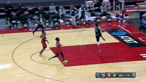 【2021年04月28日 森林狼vs火箭集锦】状元间的连线 唐斯快攻拉杆背扣惊艳全场