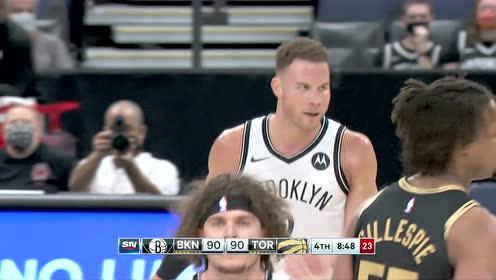 【2021年04月28日 篮网vs猛龙集锦】姜还是老的辣 格里芬三分出手还以颜色