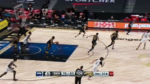 【2021年04月28日 篮网vs猛龙集锦】猛龙全队突然发难 阿奴诺比单臂暴扣渡边雄太精准三分