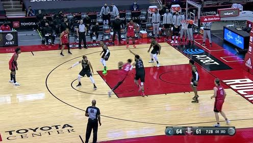 【2021年04月28日 森林狼vs火箭集锦】伍德变向突破单打唐斯 爱德华兹快攻拉杆技惊四座