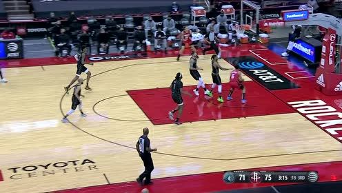 【2021年04月28日 森林狼vs火箭集锦】四分卫式长传贯穿全场 伍德连线马丁内线建功