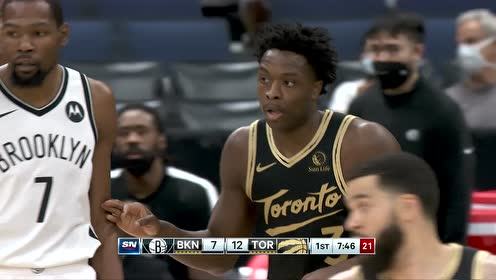 【2021年04月28日 篮网vs猛龙集锦】抢断快攻闪电流星 伯奇突破暴扣单骑纵横