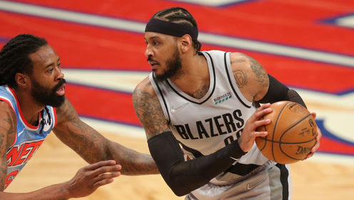 【2021年05月01日 开拓者vs篮网集锦】安东尼vs篮网集锦 15+2+3内突外投挂筐暴扣