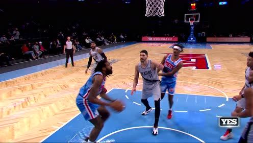 【2021年05月01日 开拓者vs篮网集锦】小乔丹篮下吃饼 平地而起双手暴扣