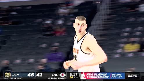 【2021年05月02日 掘金vs快船集锦】人类妙传精华 约基奇连线戈登飞身暴扣