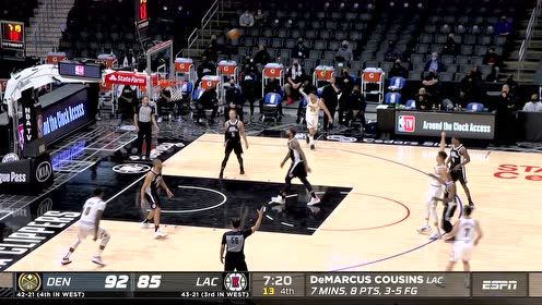 【2021年05月02日 掘金vs快船集锦】三分技能已好！小波特视防守如无物接球就扔