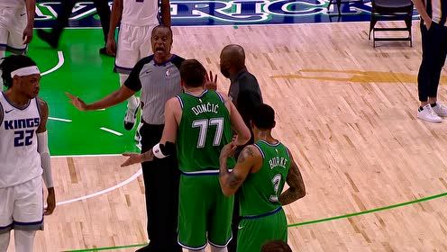 【2021年05月03日 国王vs独行侠集锦】比邓肯还冤 东契奇莫名其妙惨遭裁判驱逐