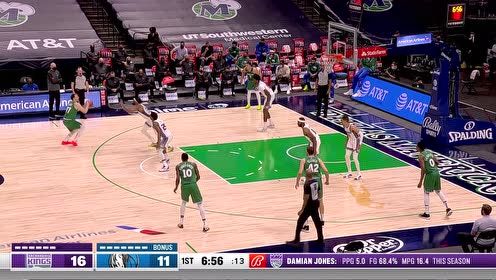 【2021年05月03日 国王vs独行侠集锦】脚步轻点撤步出手 东契奇外线大号三分手起刀落