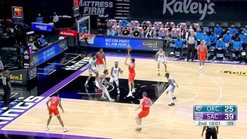 【2021年05月10日 雷霆vs国王集锦】雷霆未来在你？米哈外线三分神准