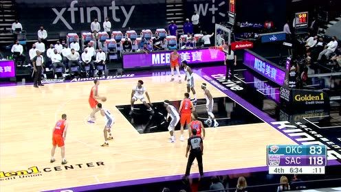 【2021年05月10日 雷霆vs国王集锦】波库舍夫斯基无愧射手 中投取分是拿手好戏