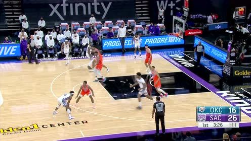 【2021年05月10日 雷霆vs国王集锦】戴维斯冷静后撤步 三分诛心不留情