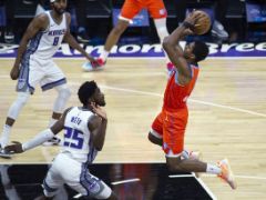 NBA精彩图片：雷霆98-126不敌国王