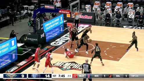 【2021年05月11日 鹈鹕vs灰熊集锦】这一攻一防没的说 小杰克逊先送头顶摘瓜再送空接暴扣