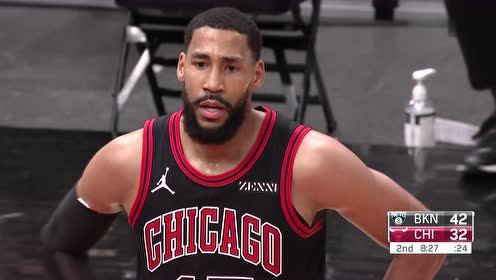 【2021年05月12日】篮网vs公牛 第2节英文原声回放