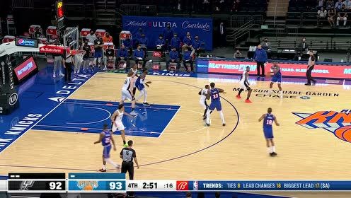 【2021年05月14日 马刺vs尼克斯集锦】伯克斯vs马刺集锦 独揽30+10替补奇兵高效投射手感炸裂