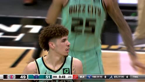 【2021年05月14日 快船vs黄蜂集锦】不看人炮弹传球！三球手腕弹射皮球助华盛顿尽情吃饼