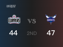 黄蜂半场领先快船，三球得到11分，雷吉-杰克逊得到10分