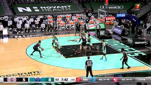 【2021年05月14日 快船vs黄蜂集锦】莫里斯手感火烫 连续两记三分扛起快船输出